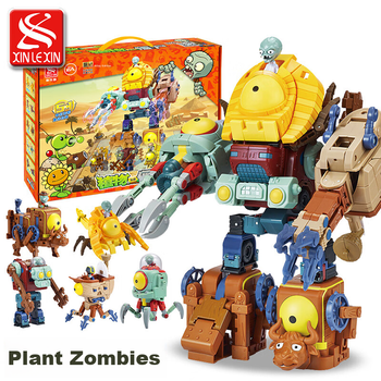 Официальный трансформирующийся робот-механик PLANTS VS ZOMBIES для мальчиков, набор из пяти штук.