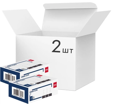 Упаковка биндеров Deli Classic EZ63 32 мм 2 пачки по 12 шт Черных (2000400812195)