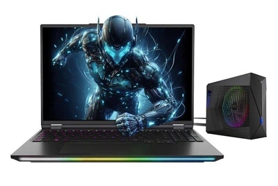 Ноутбук DREAMMACHINES (RX5080-16PL25), Intel Core Ultra 9 275HX / 16" / 300Hz / Mini LED / RAM 16 ГБ DDR5 / SSD 1 ТБ / RTX 5080 / Dos / Чорний / Зовнішній блок рідинного охолодження (Dream Water Cooler)