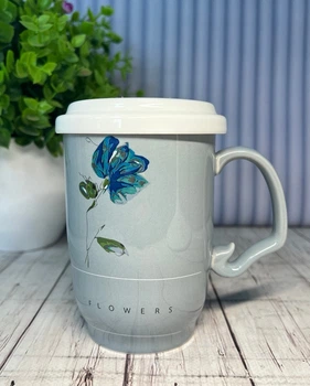 Кружка з керамічним ситом Great Coffee Ароматний чай 450 мл (55570)