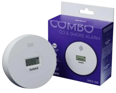 Датчик чадного газу та диму SafeMi B SHCS-10D (5906843094099)