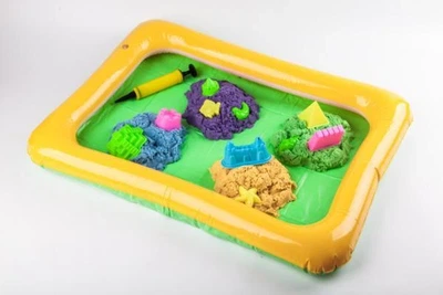 Кінетичний пісок Kid Sand 1600 г + пісочниця, мікс кольорів, 22х34х7см, Danko Toys (KS-02-01)