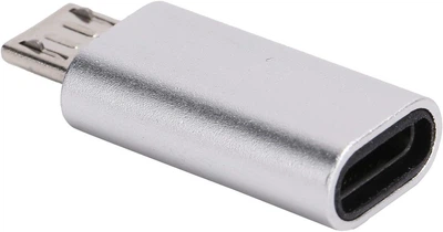 Переходник Type-C -мама на micro USB серый