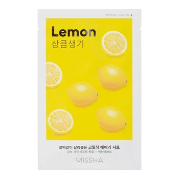 Тканевая маска с экстрактом лимона MISSHA Airy Fit Sheet Mask Lemon, 1 шт