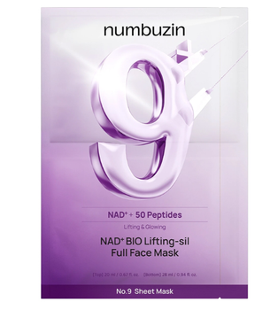 Маска лифтинговая для лица с коэнзимом NUMBUZIN No.9 NAD+ BIO Lifting-sil Full Face Mask, 26ml