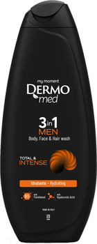 Гель для душа Dermomed Men Total & Intense 3 in 1 450 мл (8050999573360)