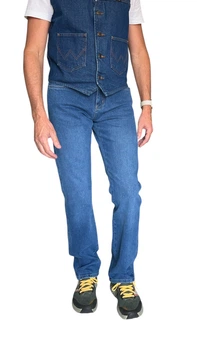 Джинси чоловічі Wrangler Regular Fit стрейч денім, 36-34 блакитний