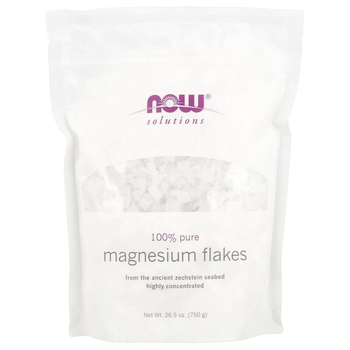 Хлопья из чистого магния NOW Foods, Solutions "Magnesium Flakes" 100% чистые (750 г)