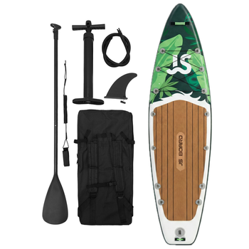 SUP-доска надувная JS SP 11'6 (350х84х15 см) Двухслойная туринговая с веслом и аксессуарами 7в1