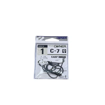 53267 - №1 Крючки "OWNER" C-7 CARP DOWN w/EYE (JAPAN),C-7-53267-01