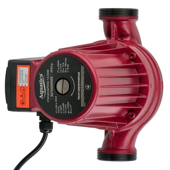 Насос циркуляционный 0.5кВт Hmax 12м Qmax 190л/мин Ø2" 220мм + гайки Ø1¼" AQUATICA (774163)