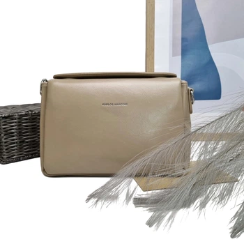 Кросс-боди искусственная кожа Karlos Marconi бежевый HX020 beige