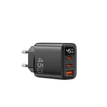 Сетевое зарядное устройство WiWU Wi-G011, 45W, 1 USB-A/2 USB-C, 1 А