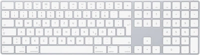 Беспроводная клавиатура Apple Magic Keyboard with Numeric Keypad for Macs White Keys A1843 Silver Original (MK2C3)(UKR) Б/В
