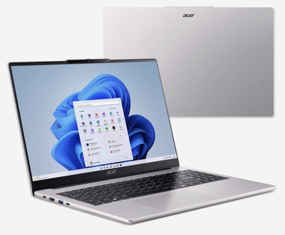 Ноутбук Acer Aspire Lite 15 15.6" Full HD IPS / AMD Ryzen 5 7430U / RAM 16 ГБ / SSD 512 ГБ / Radeon Graphics / Win 11 / Silver / (NX.DJSEP.001)