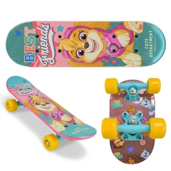 Скейт для дівчинки Paw Patrol Скай 44см ефект мелалічної деки PP2619