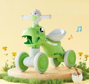 Детский четырехколесный Велобег JOY (LK-60812) колеса PU, озвучивание и подсветка