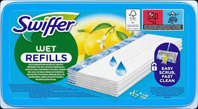 Сменные влажные салфетки для швабры Swiffer Wet лимонные 2 4 шт.