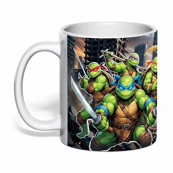 Чашка с печатью "Черепашки ниндзя / Turtles ninja" (цвет белый) (40862)