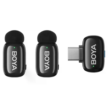 Петличный микрофон 2 шт BOYA mini 2 (USB Type-C) 2026 для iPhone, беспроводной (77750074)