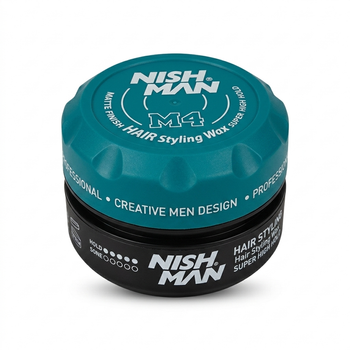 Матовий віск для стилізації волосся Nishman Matte Finish Super High Hold Wax M4 (NMN-100-M4)