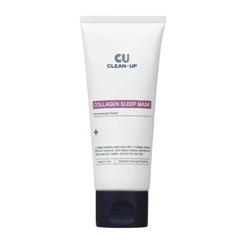 Антивозрастная ночная маска с коллагеном CU Skin Clean-Up Collagen Sleep Mask 70 г