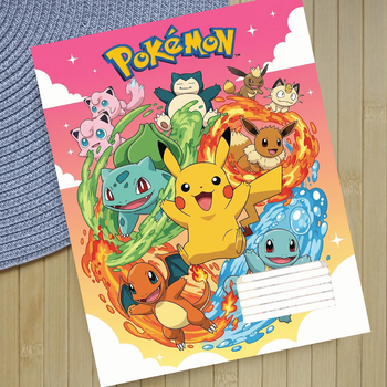 Тетрадь Покемон Pokémon на скобе в клетку (28407)