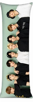 Подушка обнимашка Stray Kids Группа бенд Плюшевая подушка с рисунком размер 130*40 см