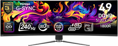 Monitor 49" MSI MPG 491CQPX QD-OLED