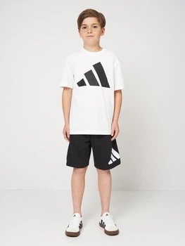 ash@子供５人　904545 Подростковый летний комплект (футболка + шорты) Adidas J Bl T-Set