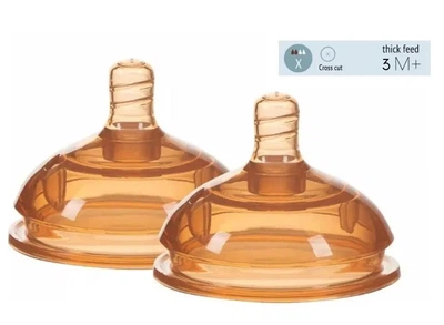 Насадка для бутылочки HEORSHE Ultra Wide Neck 3m+, 2 шт