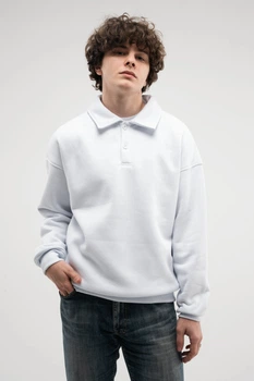Світшот – Поло чоловічій White 8XL