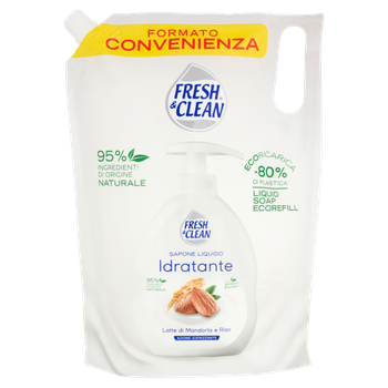 Мило рідке зволожуюче запаска fresh&clean sap.liq.idr.ric. 1000 мл.
