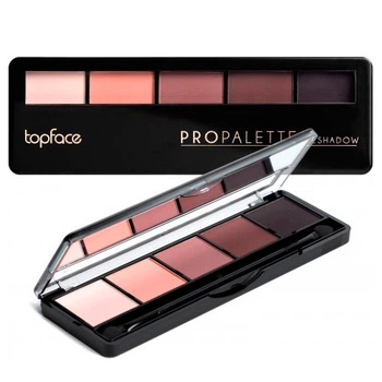 TopFace - Тіні для повік 5-колірні "Pro Palette Eyeshadow" [015 - матові]