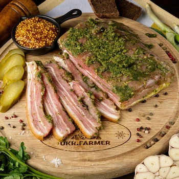 Солонина с зеленью и чесноком UKR.FARMER 0.4 кг
