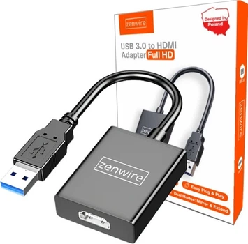 Adapter Zenwire ZC-10 USB-A - HDMI Black (5904507528218)