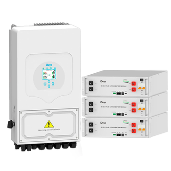 Комплект автономного енергопостачання Deye 6 кВт + Deye 15.34 кВтг SUN-6K-SG03LP1-EU + 3 SE-G5.1 Pro-B (Deye6kW_15.34kWh)