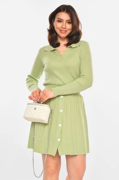 Костюм женский однотонный салатового цвета Fashion размер 42-44 (213660)