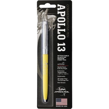 Автоматична ручка Fisher Space Pen Apollo 13 ,жолтый корпус+хром, черные чернила
