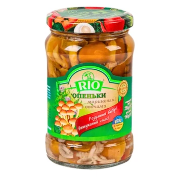 Опеньки RIO з овочами мариновані 250 г скло