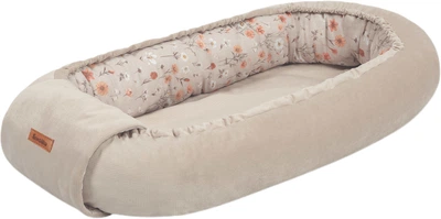 Kokon dla niemowląt Sensillo Velvet Bloom beżowy 80x45 cm (5903076324597)