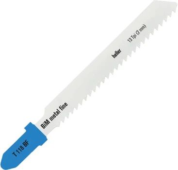 Пилки до лобзиків Heller BiM T118BF до металу 55 x 1 x 7.8 мм 5 шт (4010159240093)