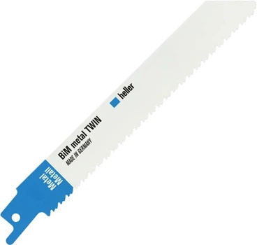 Пилки шабельні Heller BIM S123XF до металу 130 x 0.9 x 19 мм 5 шт (4010159276368)