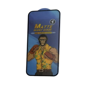 Защитное стекло на iPhone 15 Matte Shiny Edge матовое прозрачное с рамкой (ЕС-2172I15MB)
