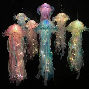 Светящийся декор Медуза на батарейках Jellyfish lamp AND HA-113 2053675