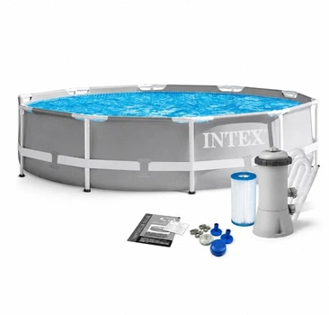 Каркасный бассейн Intex Prism Frame Pool 26706 SC, 305×99 см, 6500 л, с картриджным фильтр-насосом 2006 л/ч