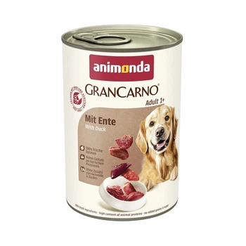 Влажный корм для собак с уткой Animonda GranCarno Adult with Duck 400 г