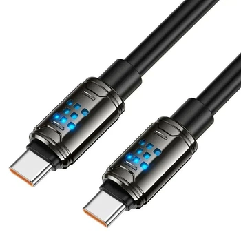 Кабель Type-C to Type-C 1,2 м 240Вт 5 А для заряджання Hoco U143 чорний