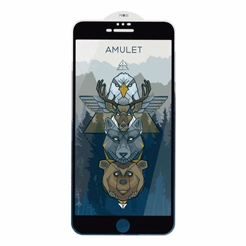 Защитное стекло AMULET 2.5D HD Antistatic черное 0.33мм для iPhone 7 Plus 8 Plus