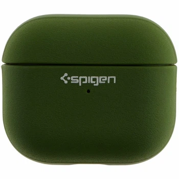 Футляр TPU Spigen Leather Armor для AirPods 3 Pitch Green термопластичный полиуретан с нейлоновым шнурком